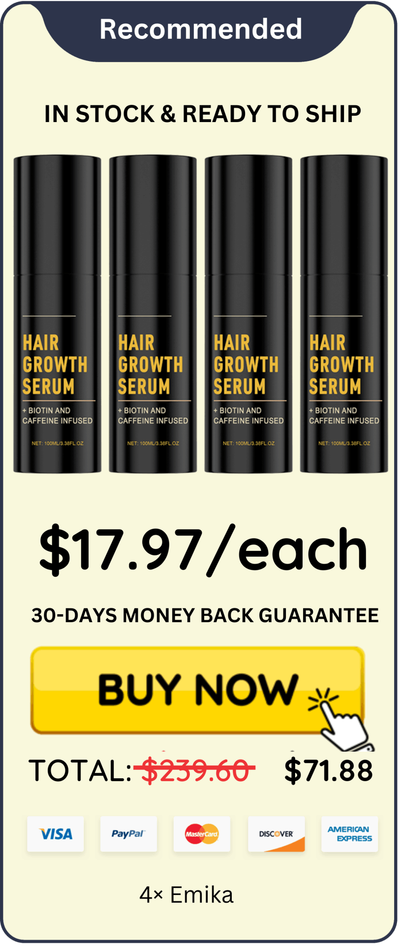 Emika Spray offer price 